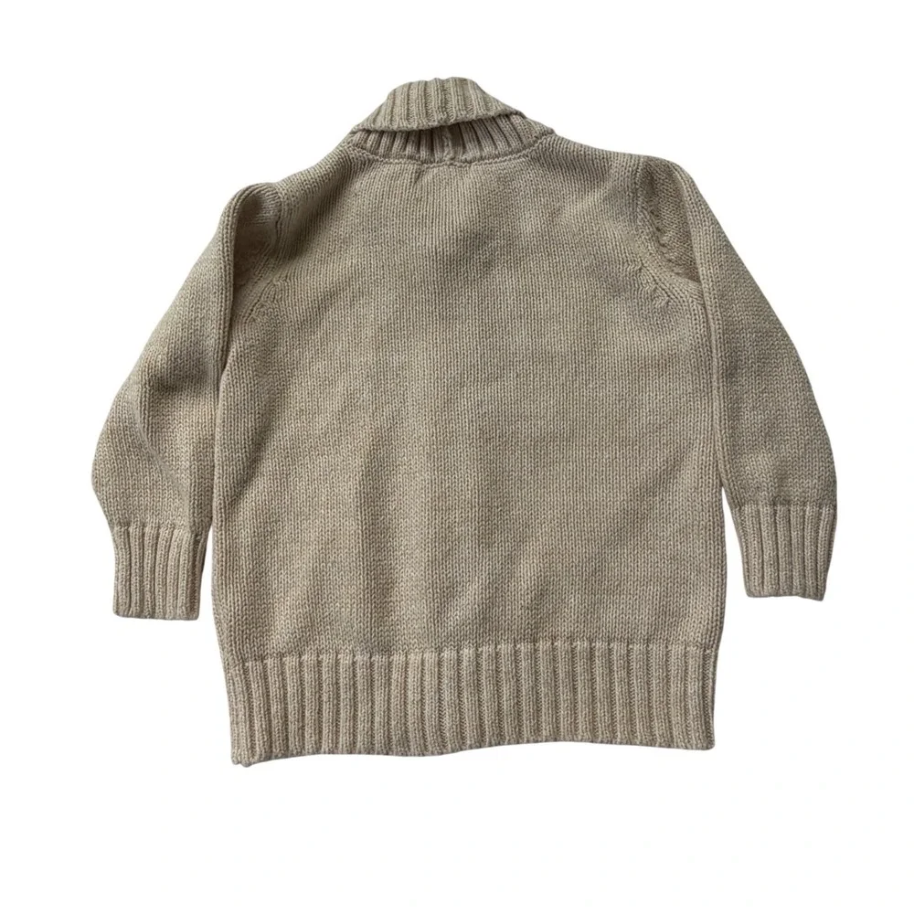 Old Navy Toddler Boys Fair Isle Shawl Collar Cardigan Sweater Oatmeal 18-24M
